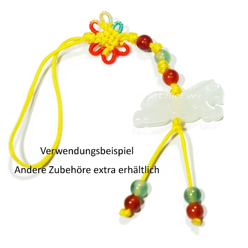 2x Jade Anhänger, Pferd, Sternzeichen Tierzeichen, Schmuck DIY, 7953